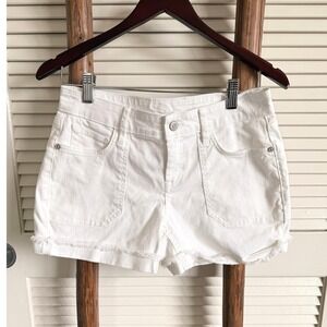 Tommy Bahama Denim White Frayed Hem Shorts Women's Size 2